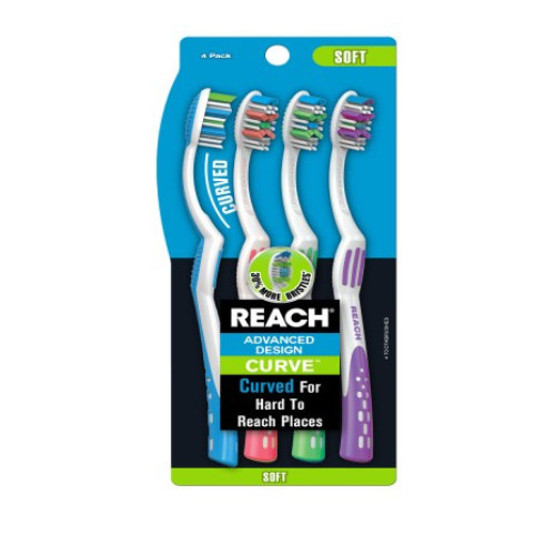 Reach Advanced Curve Toothbrush x4