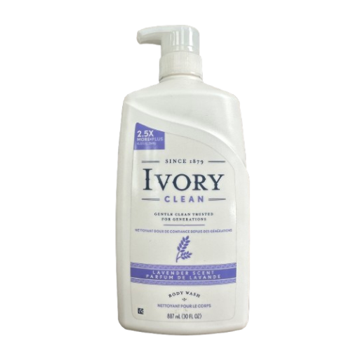 Ivory Clean Body Wash Lavender Scent 887ml
