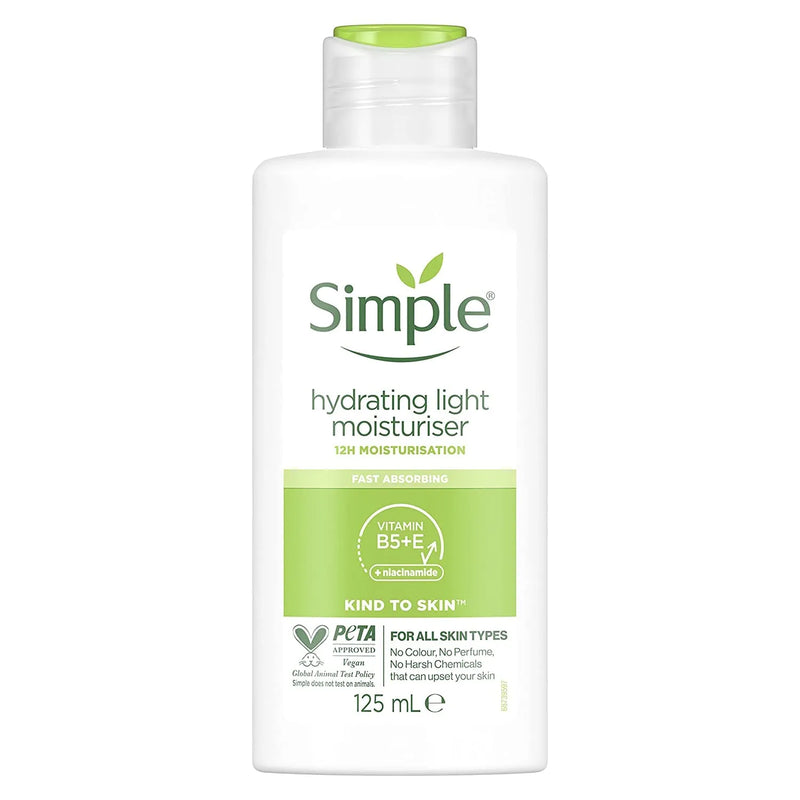Simple Hydrating Light Moisturiser Kind to Skin 125ml