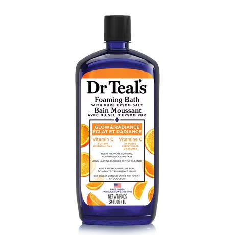 Dr Teal's Foaming Bath Glow and Radiance with Vitamin C