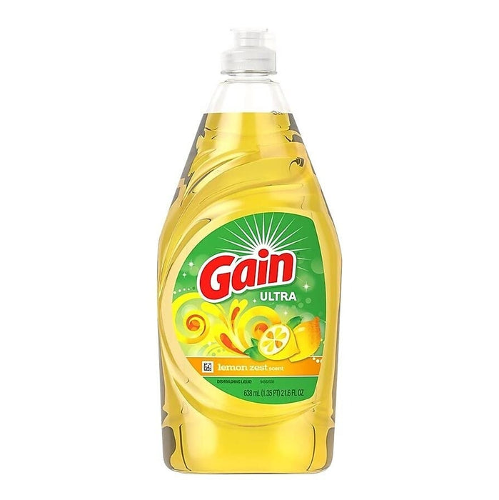 Gain Dish Wash Lemon Zest  638ml