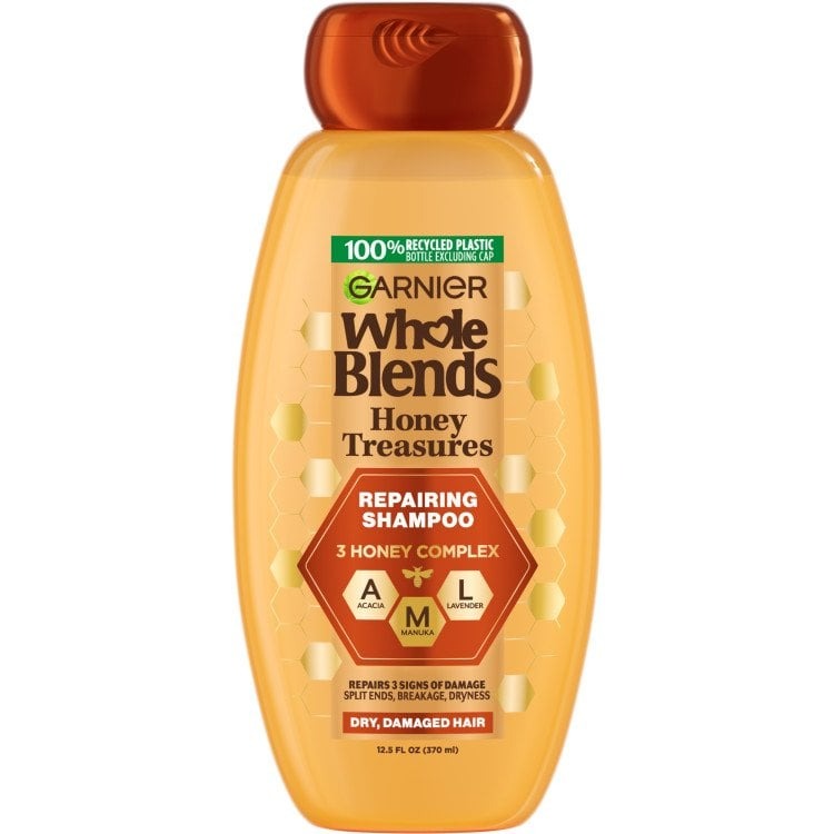 Garnier Whole Blends Repairing Shampoo (Honey Treasure)  370ml