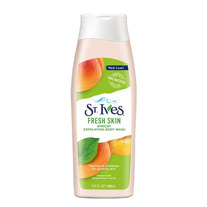 St Ives Body Wash Fresh Skin Apricot Exfoliating  400ml