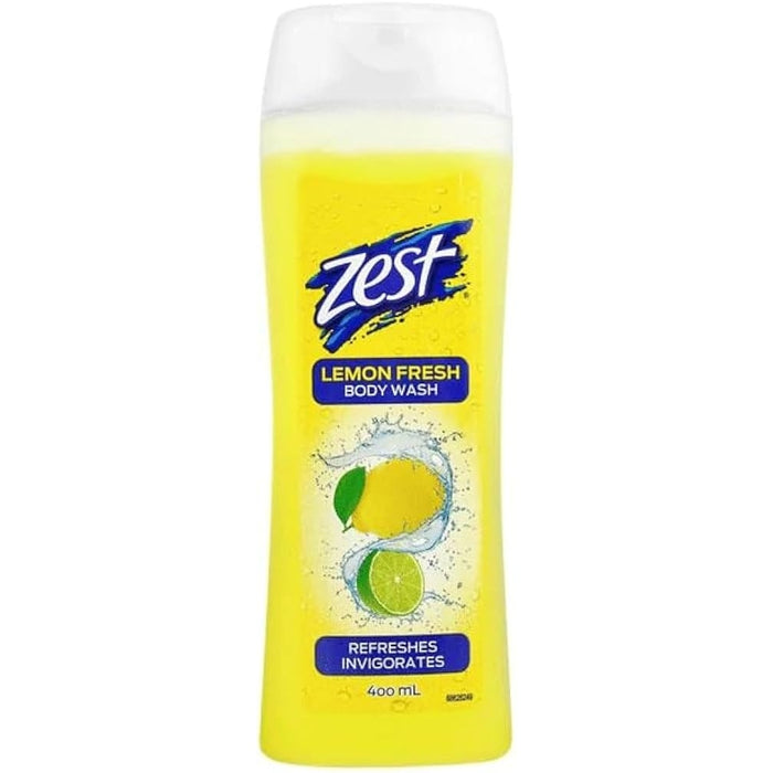 Zest Lemon Fresh Body Wash 400ml