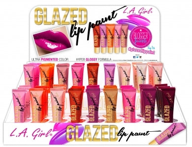 Glazed Lip Paint Display, 108pcs