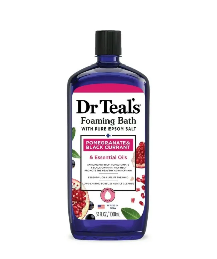 Dr Teal's Pomegranate & Black Currant Foaming Bath