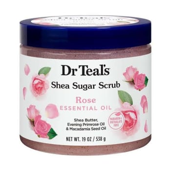 Dr Teals Shea Sugar Scrub Rose